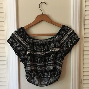 Coachella collection festival crop top